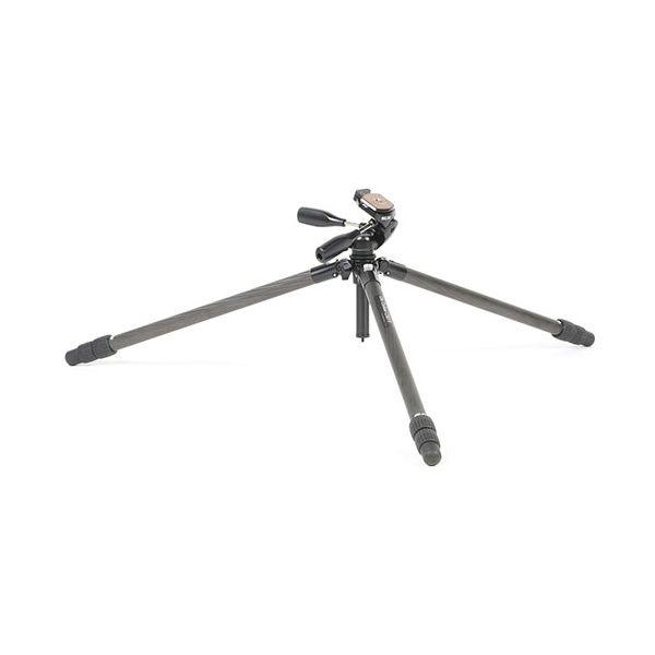 スリック SLIK ライトカーボン C283 II カーボン式・パイプ径28mmの中型タイプの3段三脚 ハライチロック式開脚機構 KEN09328の画像