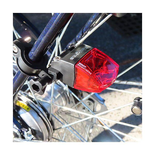 富士商 走ると光る自転車用セーフティライト 電池・充電不要の 
