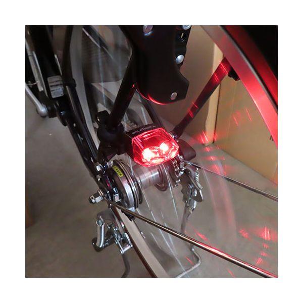 富士商 走ると光る自転車用セーフティライト 電池・充電不要の 