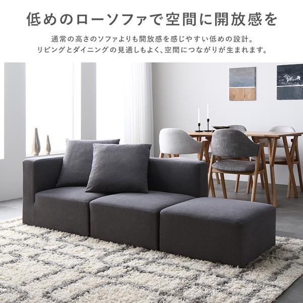 システムソファ 専用 1P 単品 ブラウン 洗える カバーリング