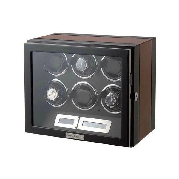 Royal hausen ロイヤルハウゼン ワインディングマシーン ワインダー 6本巻き上げ 液晶パネル リモコン付 GC03-L21EB_2