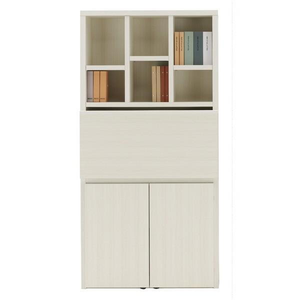 フナモコ ラチス ライティング 〔幅89×高さ180cm〕 ホワイトウッド FDS-89D 日本製〔代引不可〕