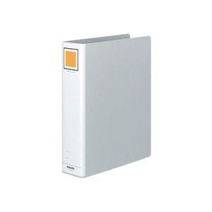 （まとめ）チューブファイル〔エコ〕 片開き A4タテ 60mmとじ シルバー 10冊