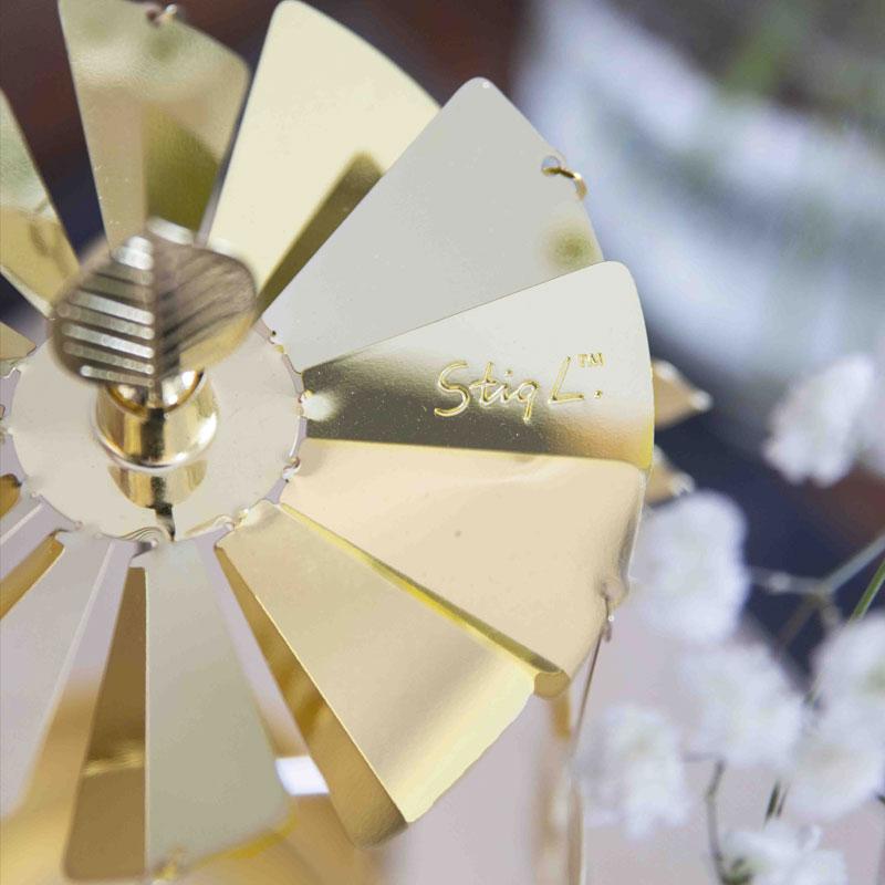 Stig Lindberg ROTARY CANDLE HOLDER gold ロータリーキャンドル