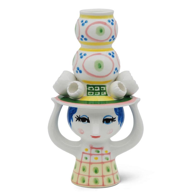 ビヨンヴィンブラッド　 Lady with Hat 　キャンドルホルダー ビヨン・ヴィンブラッド Bjorn Wiinblad LADY WITH HAT Candleholder