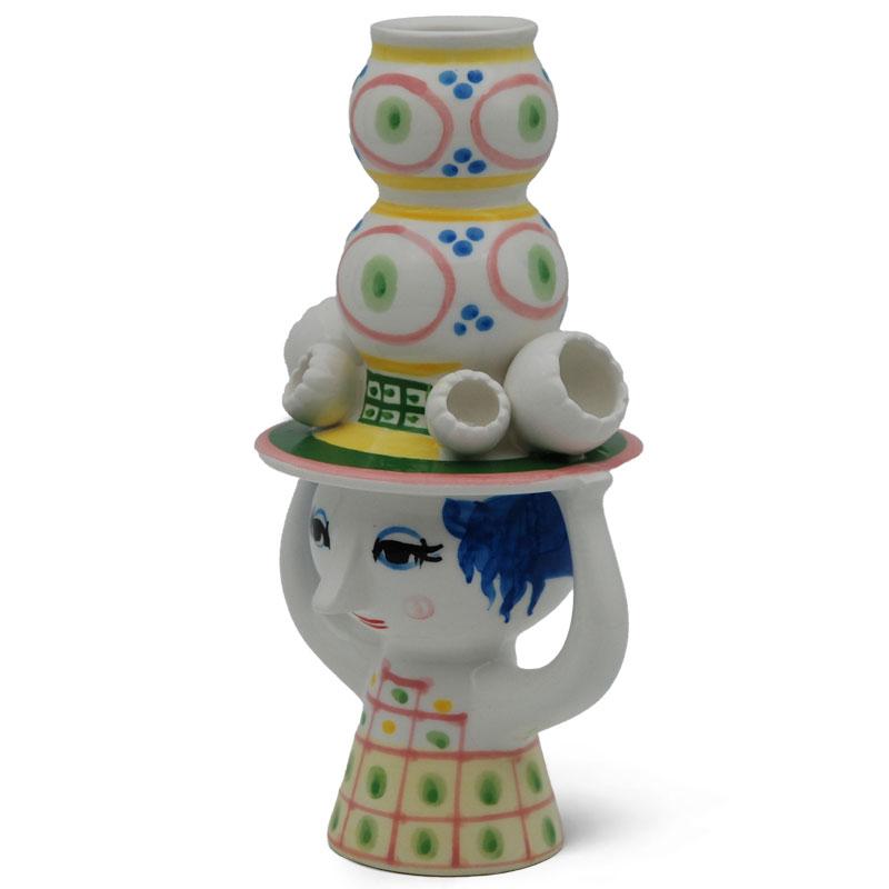 ビヨン・ヴィンブラッド Bjorn Wiinblad LADY WITH HAT Candleholder