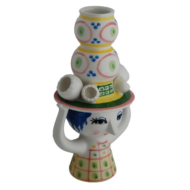 ビヨン・ヴィンブラッド Bjorn Wiinblad LADY WITH HAT Candleholder