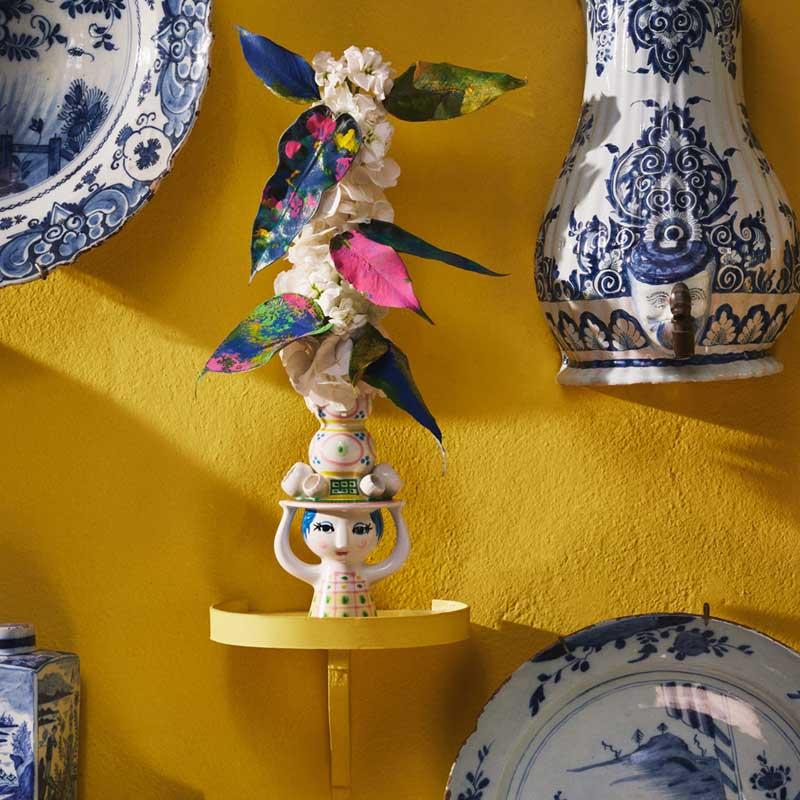 ビヨン・ヴィンブラッド Bjorn Wiinblad LADY WITH HAT Candleholder