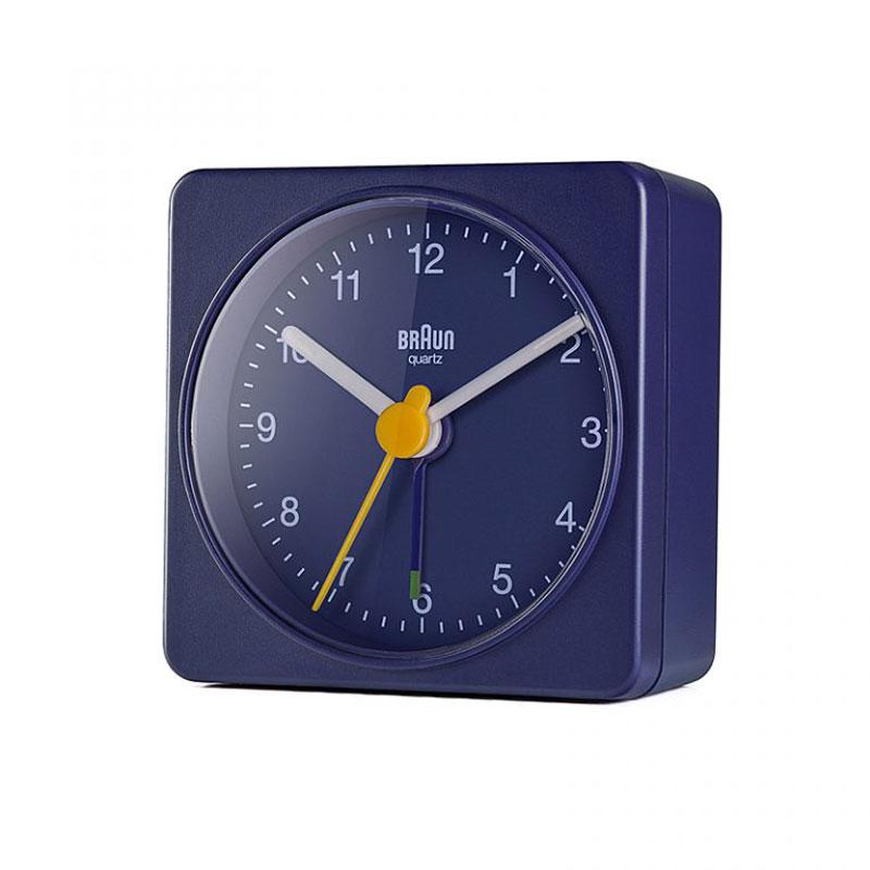 BRAUN(ブラウン）アラームクロック BC02 ブルー H5.7cm Alarm Table Clock 置き時計 cl0022