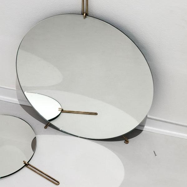 美品 MOEBE ウォールミラー 30cm ブラス 真鍮 壁掛け 北欧 MOEBE Wall Mirror 30cm(ウォールミラー）ブラス（真鍮） 壁掛けミラー