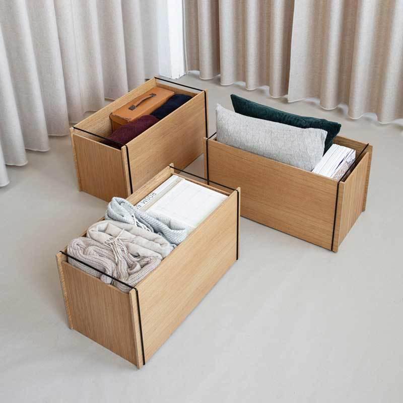 MOEBE Storage Box(ストレージボックス）ブラック W60xD31xH33cm MOEBE