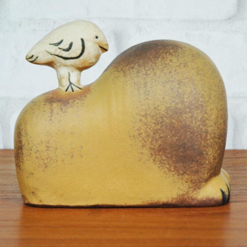 Lisa Larson（リサラーソン） リサ ラーソン Lion with Bird ライオン