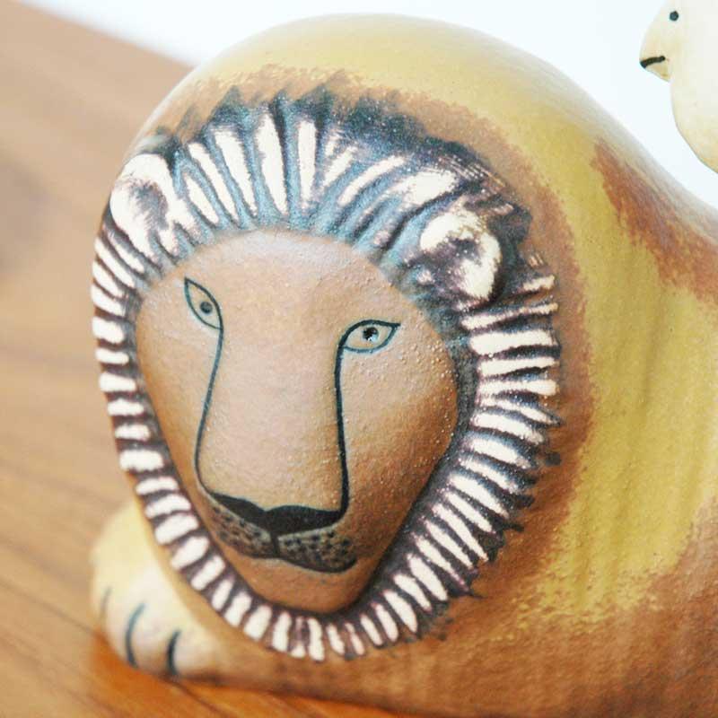 Lisa Larson Larson(リサ ラーソン)Lion with Bird(ライオンと Lisa Larson Larson(リサ ラーソン)Lion with Bird(ライオンと