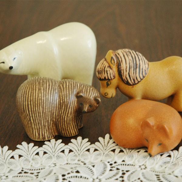 ＊リサラーソン  ベア　mini くま＊ 楽天市場】リサラーソン 置物 ミニスカンセン ポーラーベア ミニ