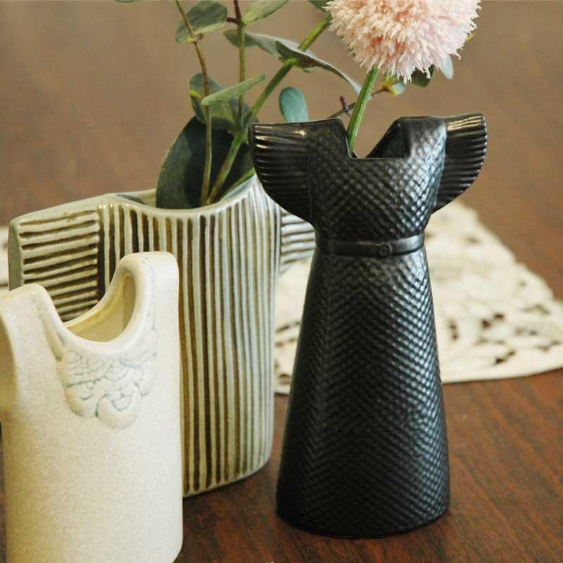 Lisa Larson(リサ ラーソン）Wardrobe Vases Dress(ドレス）ブラック フラワーベース ワードローブシリーズ/北欧オブジェ・置物｜little｜06