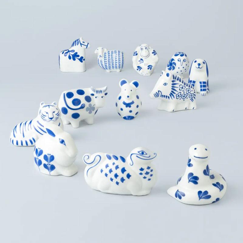 リサラーソン カバ 貯金箱 波佐見焼 置物 リサラーソン カバ