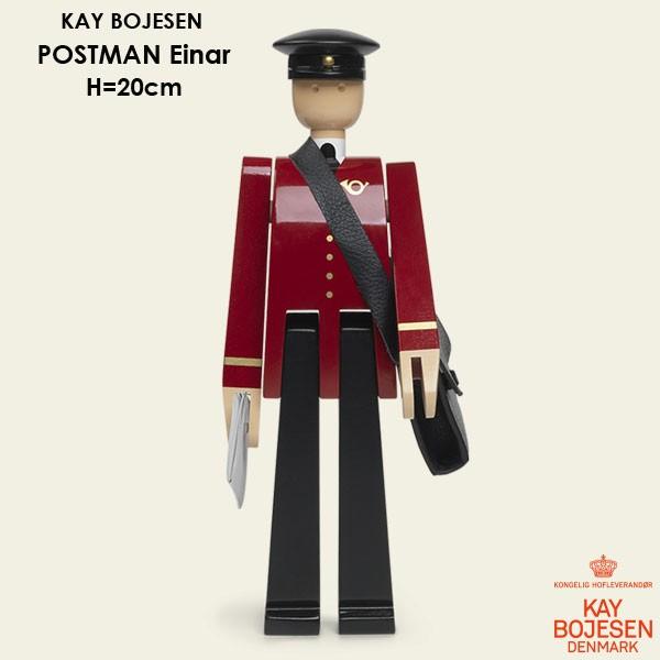 Kay Bojesen(カイ・ボイスン) POST MAN”EINAR”ポストマン（エイナー)　郵便配達人 39214 木製オブジェ デンマーク【正規品】 北欧雑貨 北欧インテリア雑貨