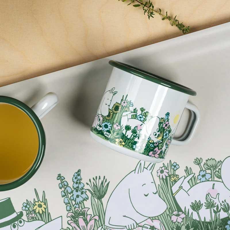 ムーミン ホーローマグカップ 370ml In The Garden(インザガーデン