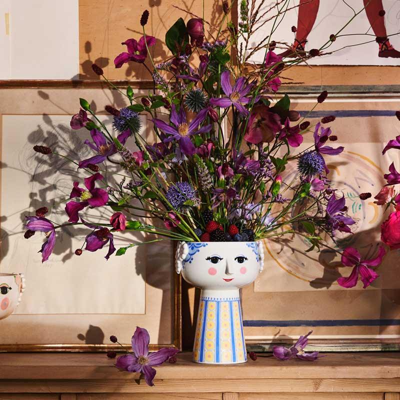 ビヨン・ヴィンブラッド フラワーベース エヴァ ライトブルー h18.5cm♡ フラワーベース EVA (エヴァ) ライトブルー H18.5cm BJORN