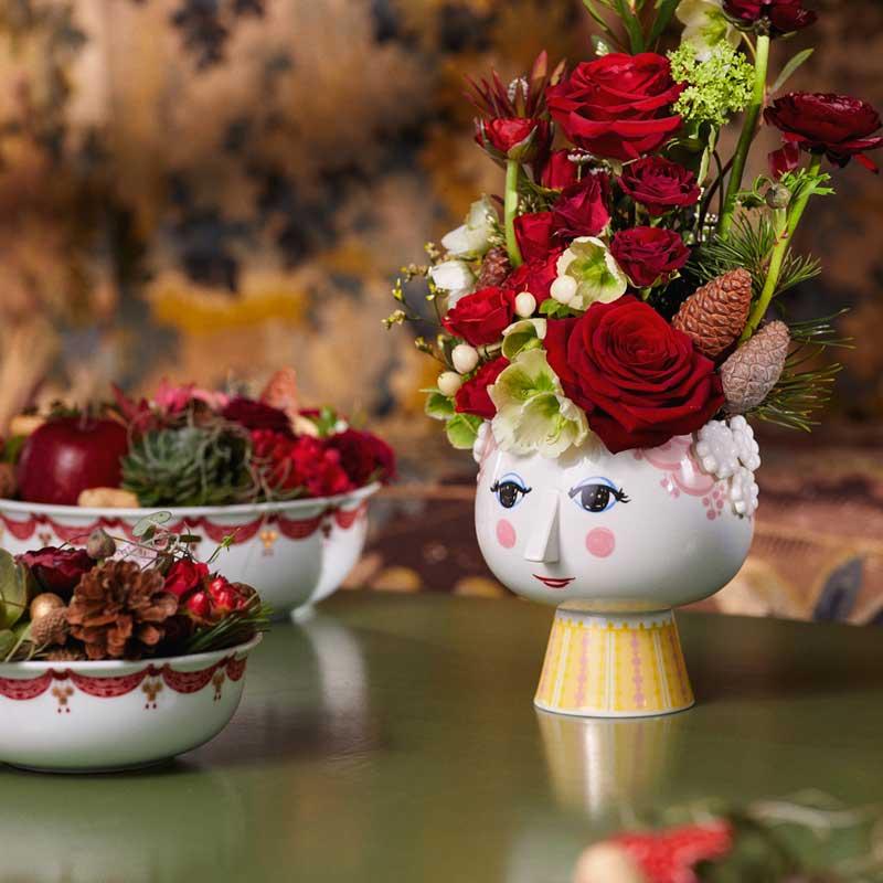 EVA Flower Pot(エバ・フラワーポット)H14.5cm ピンク ビヨン EVA Flower Pot(エバ・フラワーポット)H14.5cm ピンク ビヨン