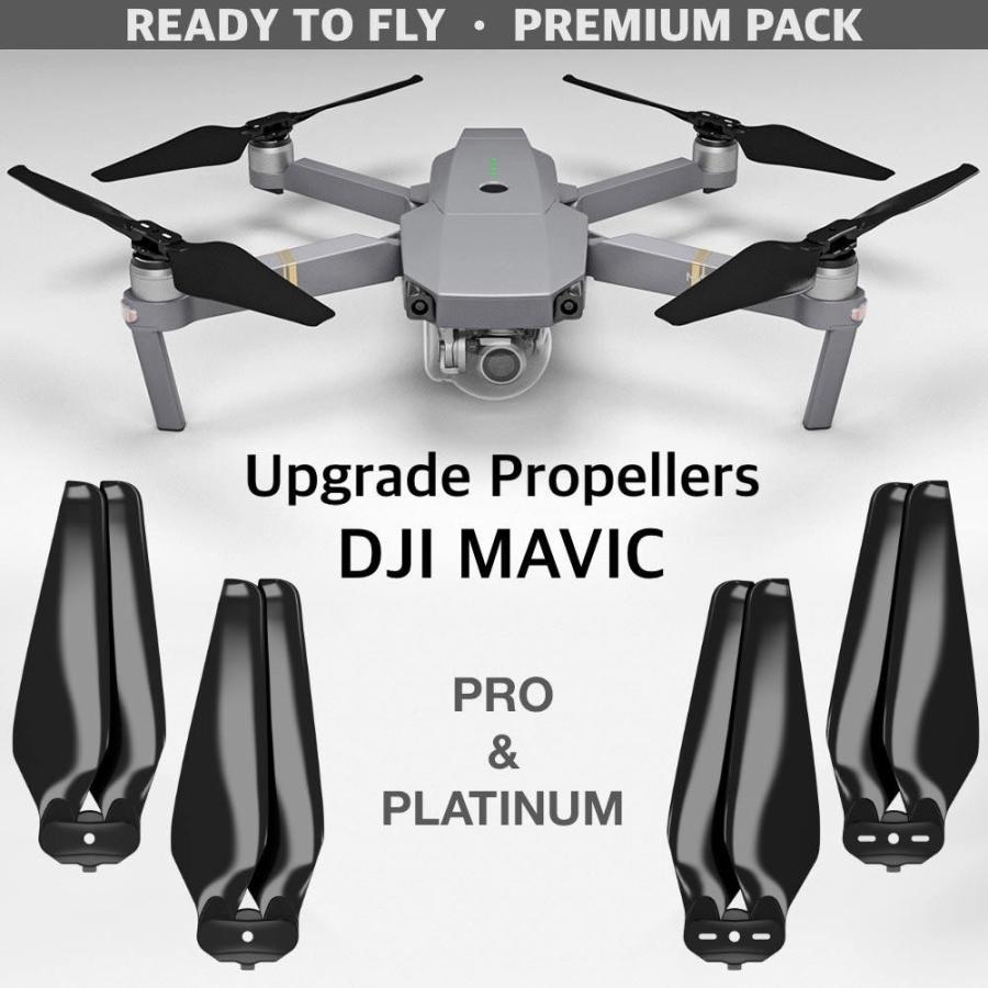 DJI Mavic Pro & Proプラチナ用MASアップグレードプロペラ ブラック - 4個セット mxn26g8 MA DJI Mavic Pro & Platinum用アップグレード・プロペラ MR-MC 8.3x4