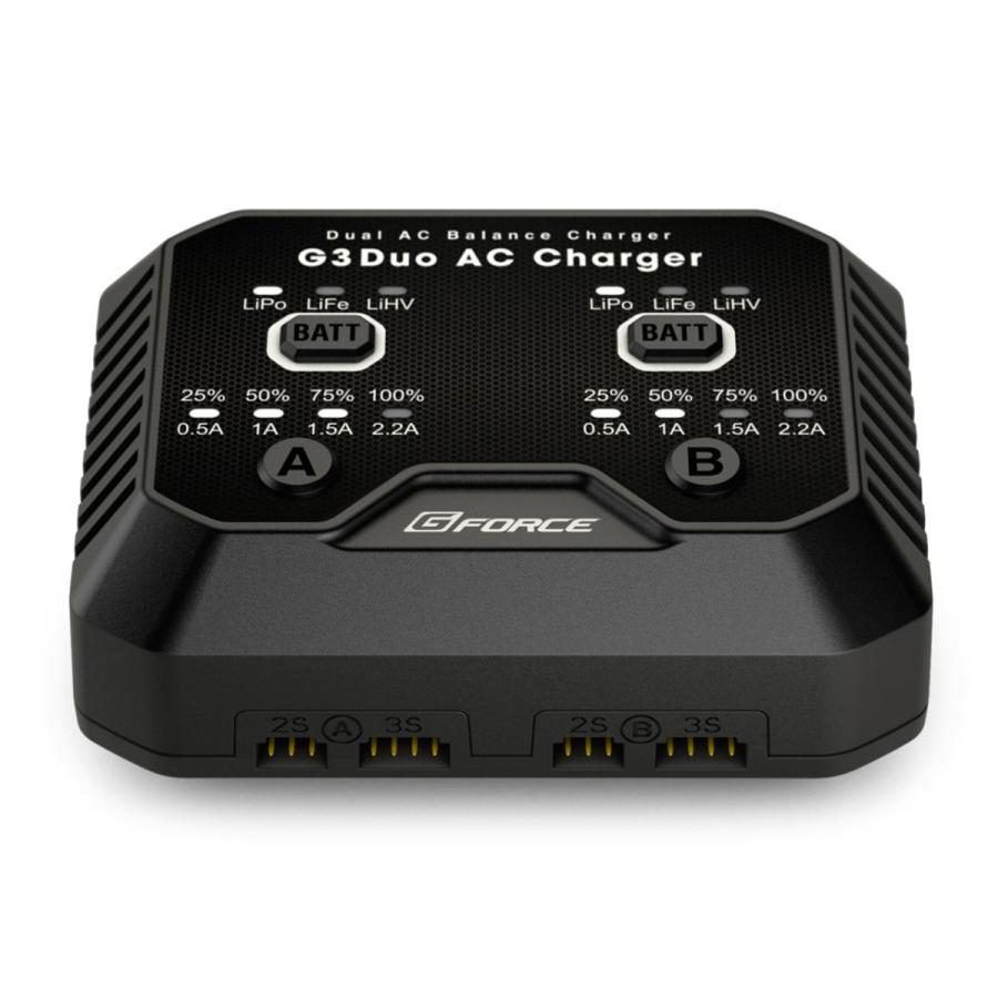 G-FORCE（ジーフォース） G-FORCE G3 DUO LiPo/LiFe AC専用充電器(2-3