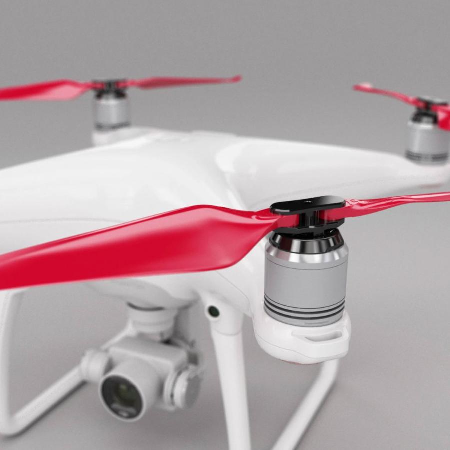MA DJI Phantom 4用高耐久性アップグレード折ペラ(レッド） 9.5x4.5 4  