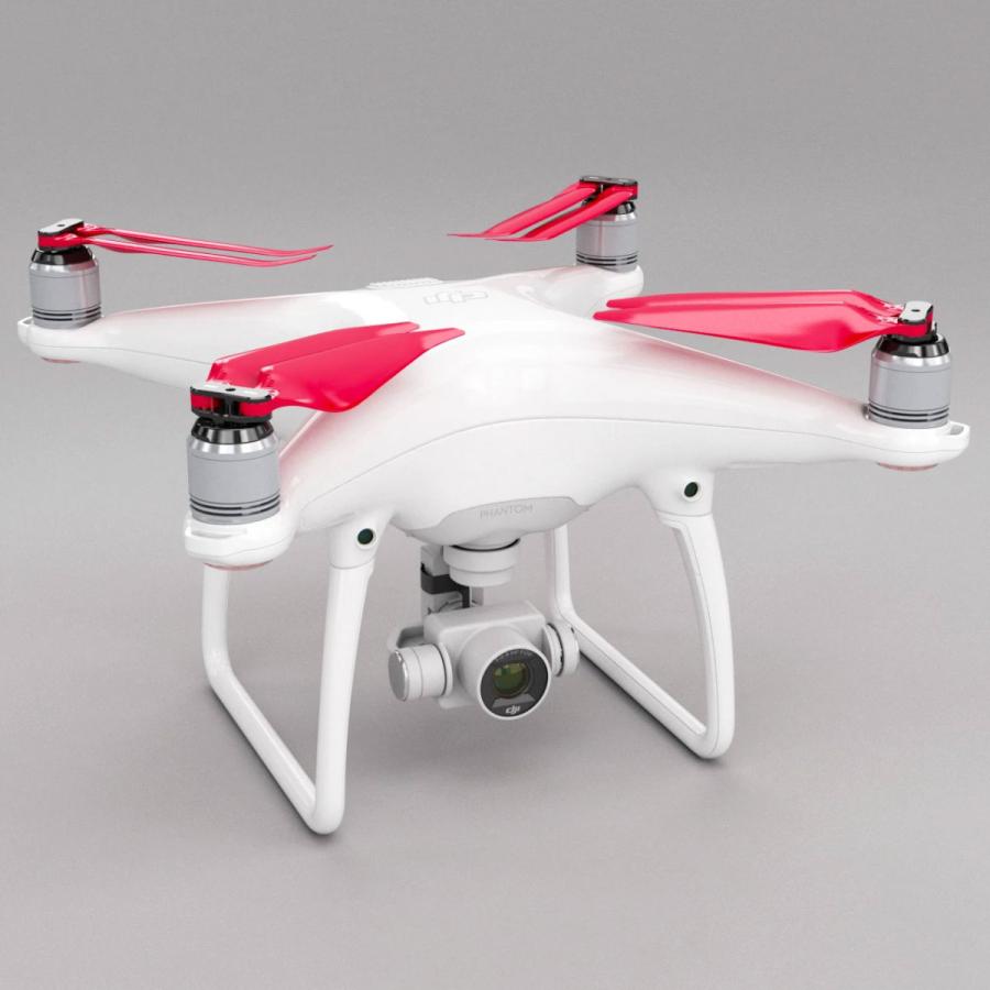 MA DJI Phantom 4用高耐久性アップグレード折ペラ(レッド） 9.5x4.5 4  