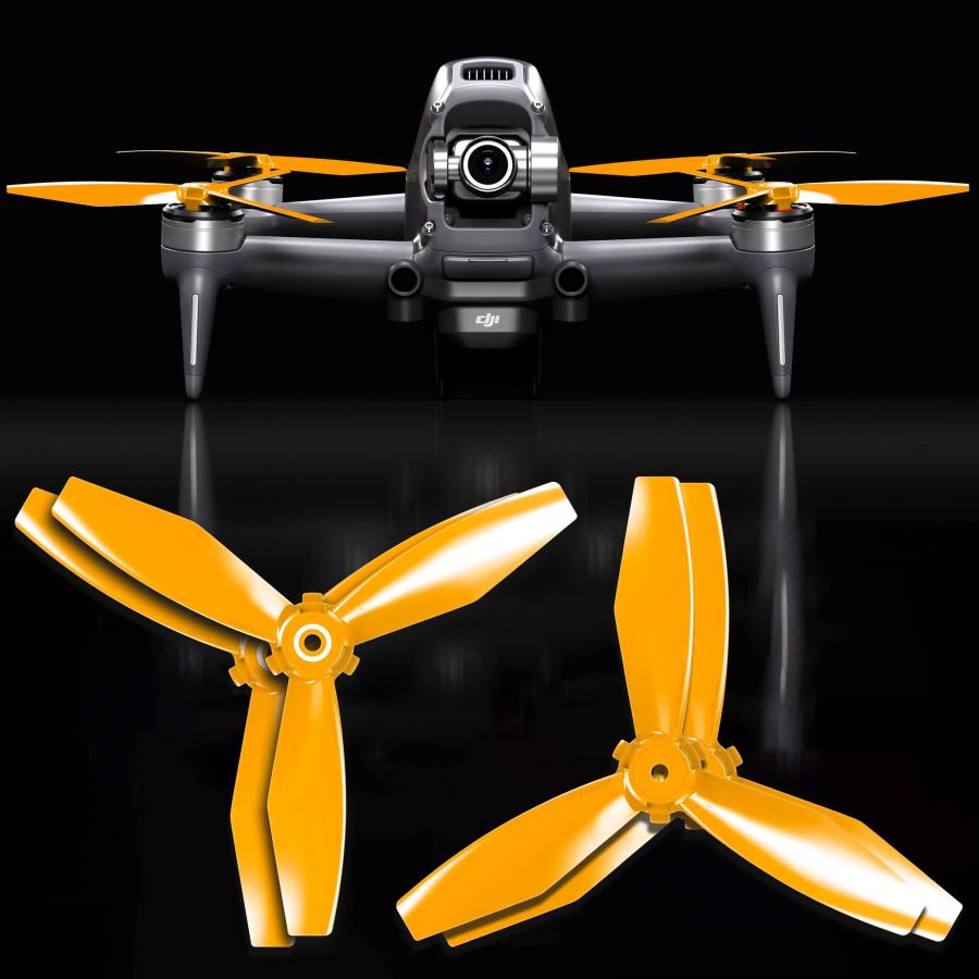 MA DJI FPV Ludicrous アップグレード・プロペラ 5.4x3.2（オレンジ）4本セット Upgrade Propeller ...