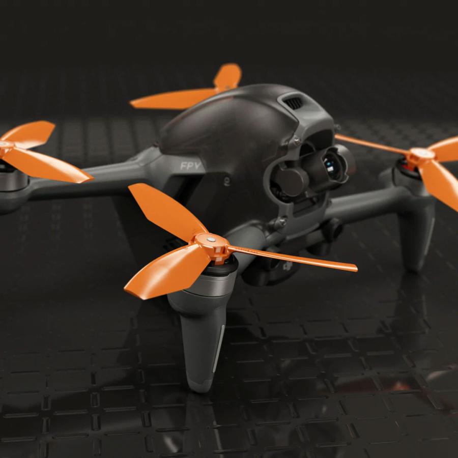 MA DJI FPV Ludicrous アップグレード・プロペラ 5.4x3.2（オレンジ）4本セット Upgrade Propeller ...