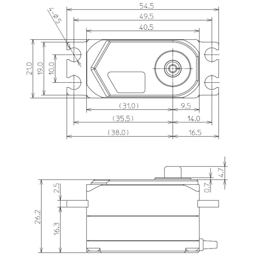 FUTABA HPS-CD700サーボ（ドリフトカー用ロープロファイル）00107389-3 双葉電子工業｜littlebellanca｜04