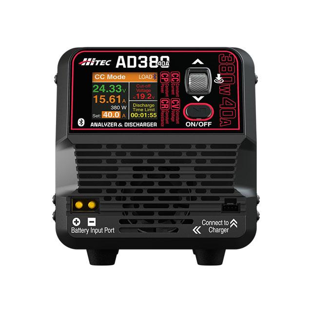 Hitec AD380 アナライザー & ディスチャージャー放電機 Hitec AD380 DC Battery Discharger & Analyzer (6S/40A/380W