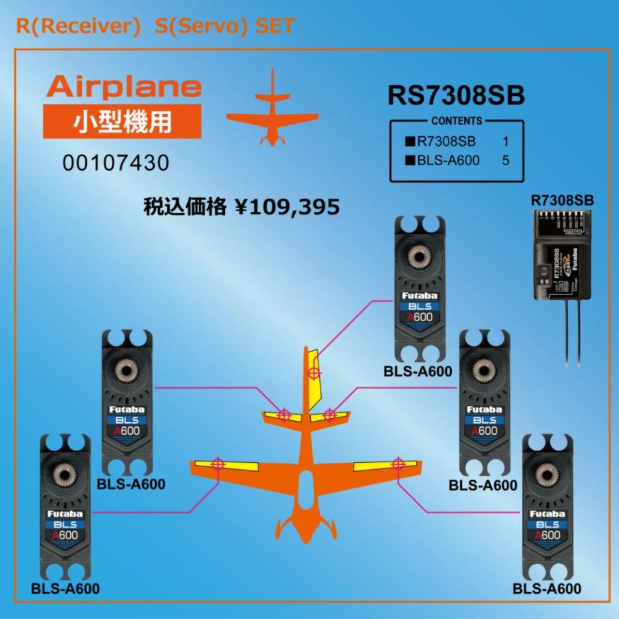 双葉電子工業 フタバ 空用RSパック R7308SB−BLS-A600x5 小型機用受信