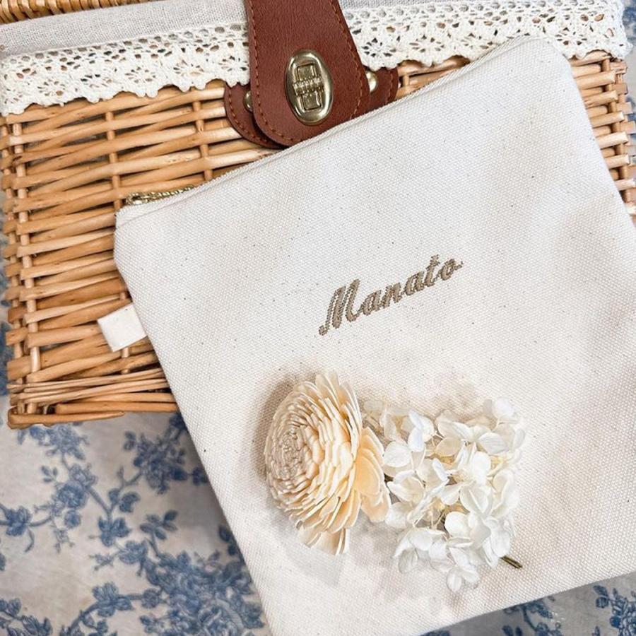 保温・保冷ポーチ 名入れ刺繍 名入れ無料 アイスリングポーチ ネック