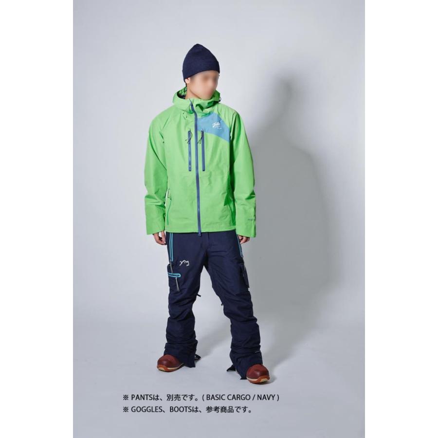 TRITON THE BASIC JKT LIGHT【 GORE-TEX 3L 】 L-GREEN x SKY Lサイズ 