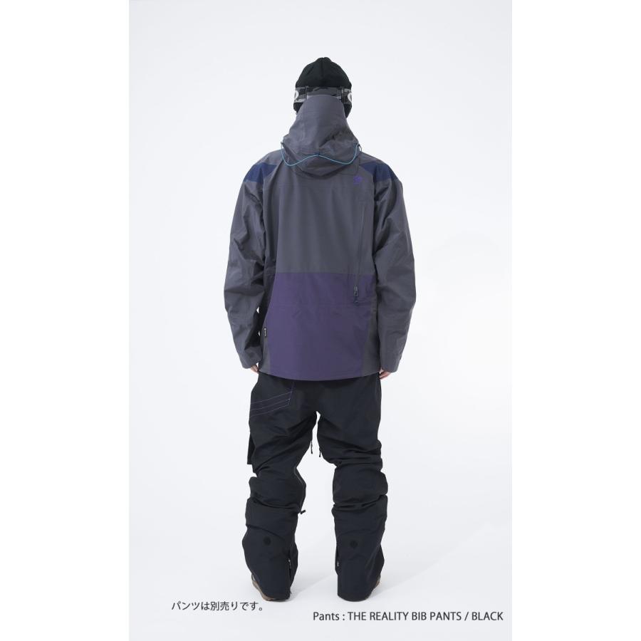 REW THE REALITY JACKET 17チャコール×ネイビー Ｍサイズ REW THE REALITY JK 18 [ GORE-TEX 3L C-KINT ] NAVY X RED S