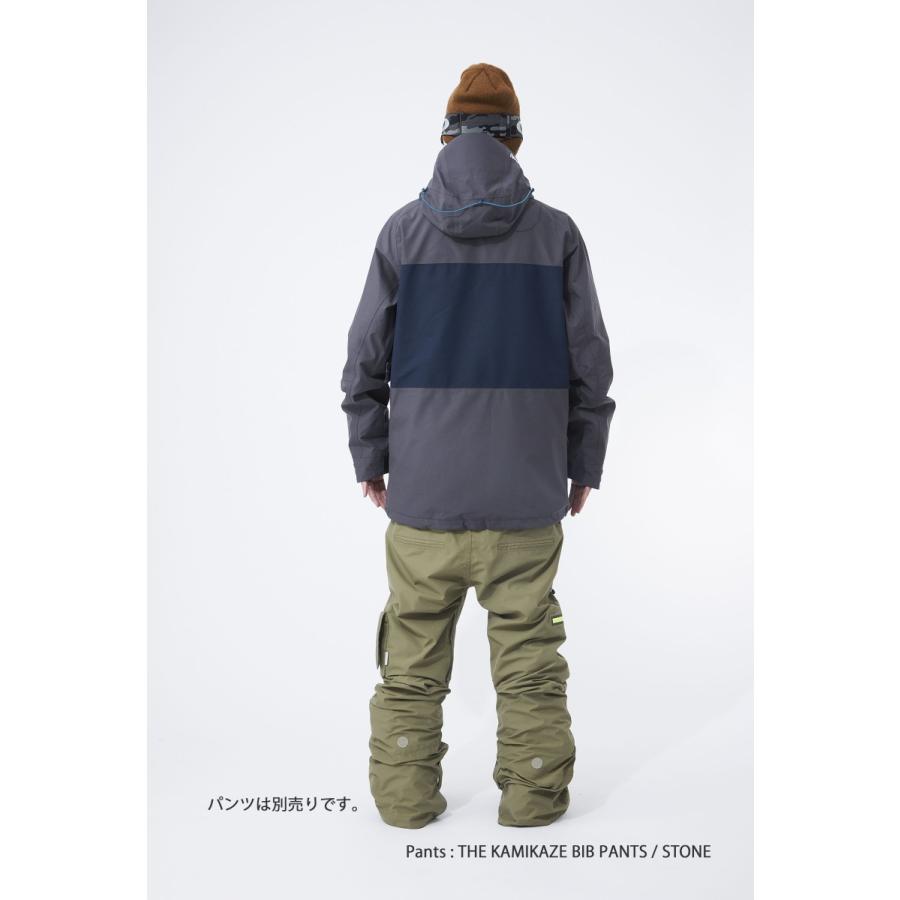 REW TRITON BASIC JKT [GORE-TEX 2L ] CHARCOAL x GREEN GRAY x P-NAVY