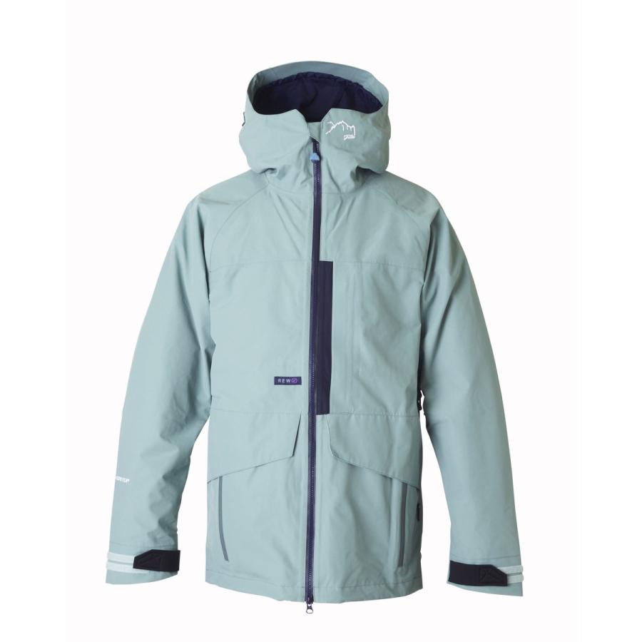 REW TRITON BASIC JKT [GORE-TEX 2L ] CHARCOAL x GREEN GRAY x P-NAVY
