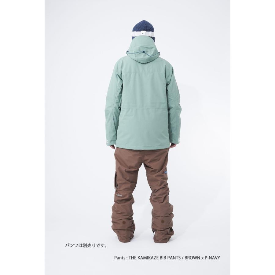 REW TRITON BASIC JKT [GORE-TEX 2L ] CHARCOAL x GREEN GRAY x P-NAVY
