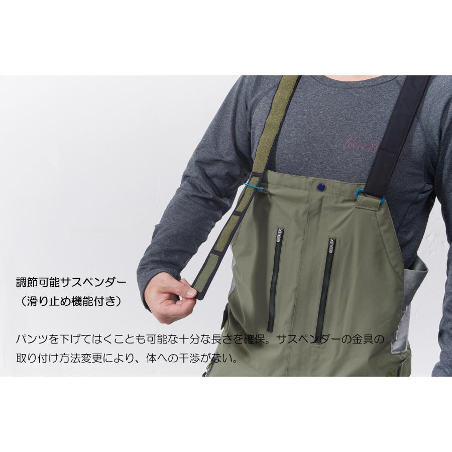 REW THE KAMIKAZE BIB PANTS 18【 GORE-TEX 】 CAMEL x CREAM Lサイズ