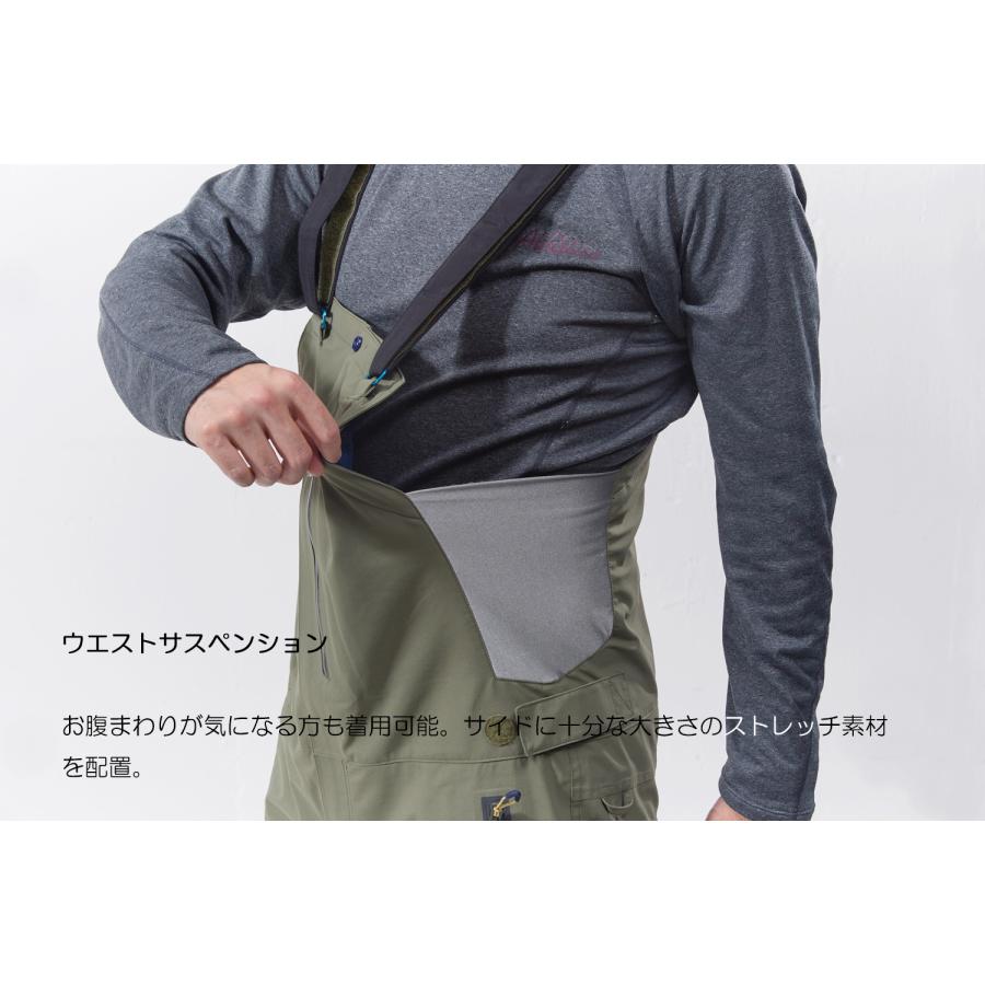 REW THE KAMIKAZE BIB PANTS 18【 GORE-TEX 】 CAMEL x CREAM Lサイズ