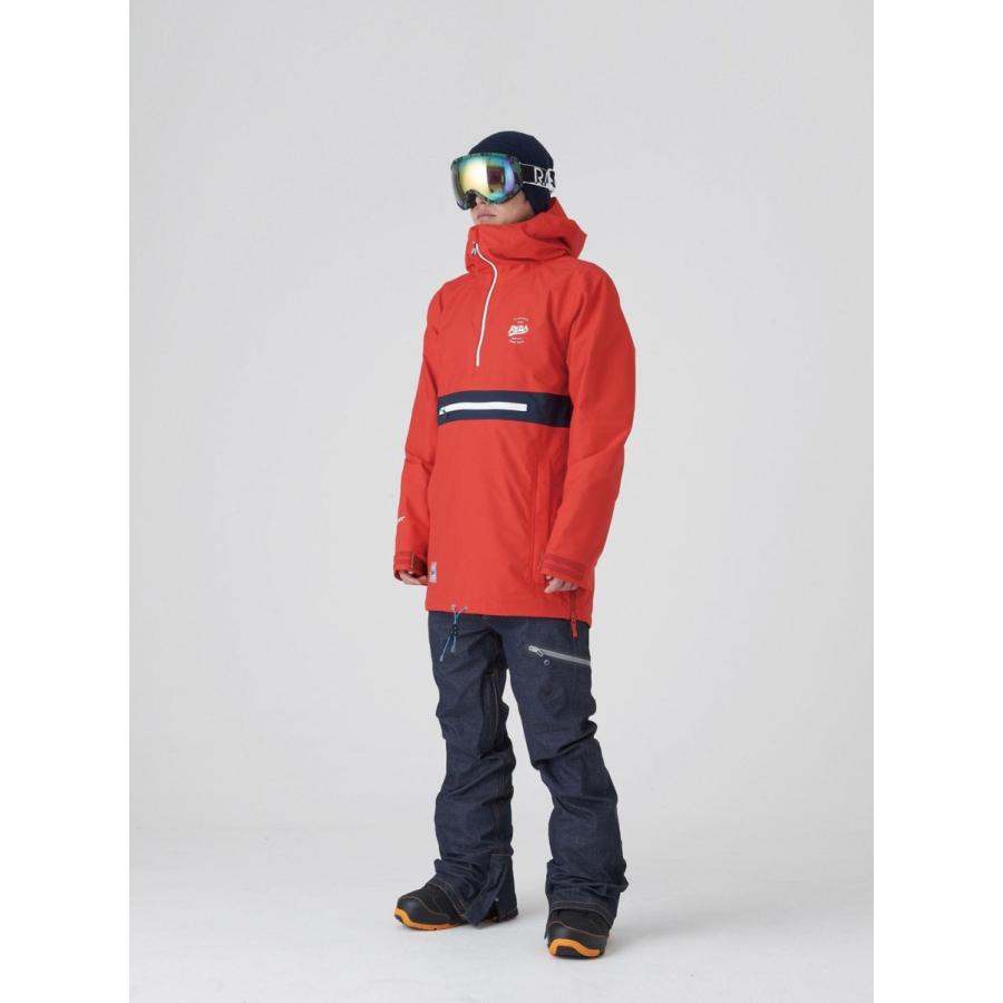 新品未使用 REW THE INSANE JACKET GORE-TEX REW rew THE INSANE JKT 05 【 GORE-TEX 2L】 RED x NAVY x RED 展示
