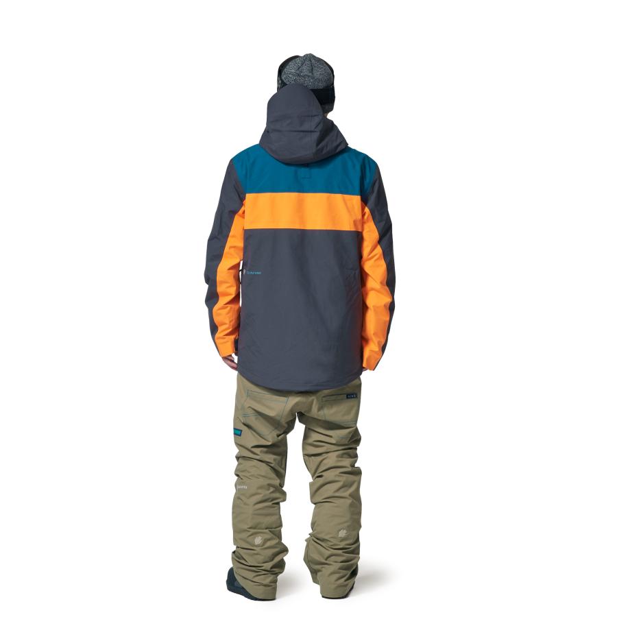 REW INSANE JKT 11【 GORE-TEX 】B-GREEN x SLATE F-ORANGE XL