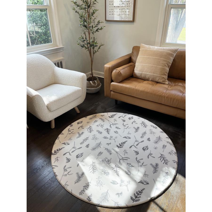 LITTLE BOT BABY ROUND PLAYMAT ベビープレイマット ラウンド (Plants + Eze) Ofie mat |  | 02