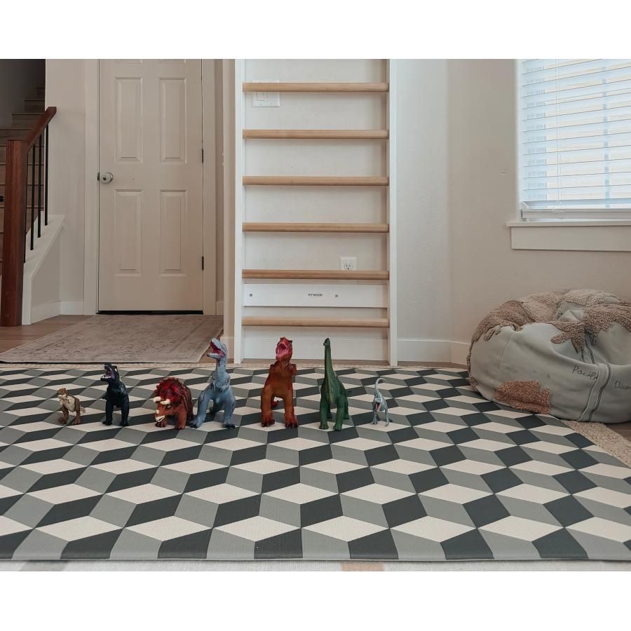 LITTLE BOT BABY PLAYMAT ベビープレイマット (Cube and Triangle) Ofie mat |  | 01
