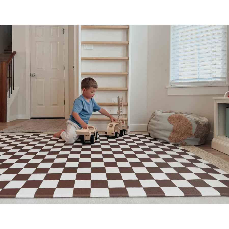 LITTLE BOT BABY PLAYMAT ベビープレイマット (Toffee Checkerboard and Road Nordic) Ofie mat |  | 01
