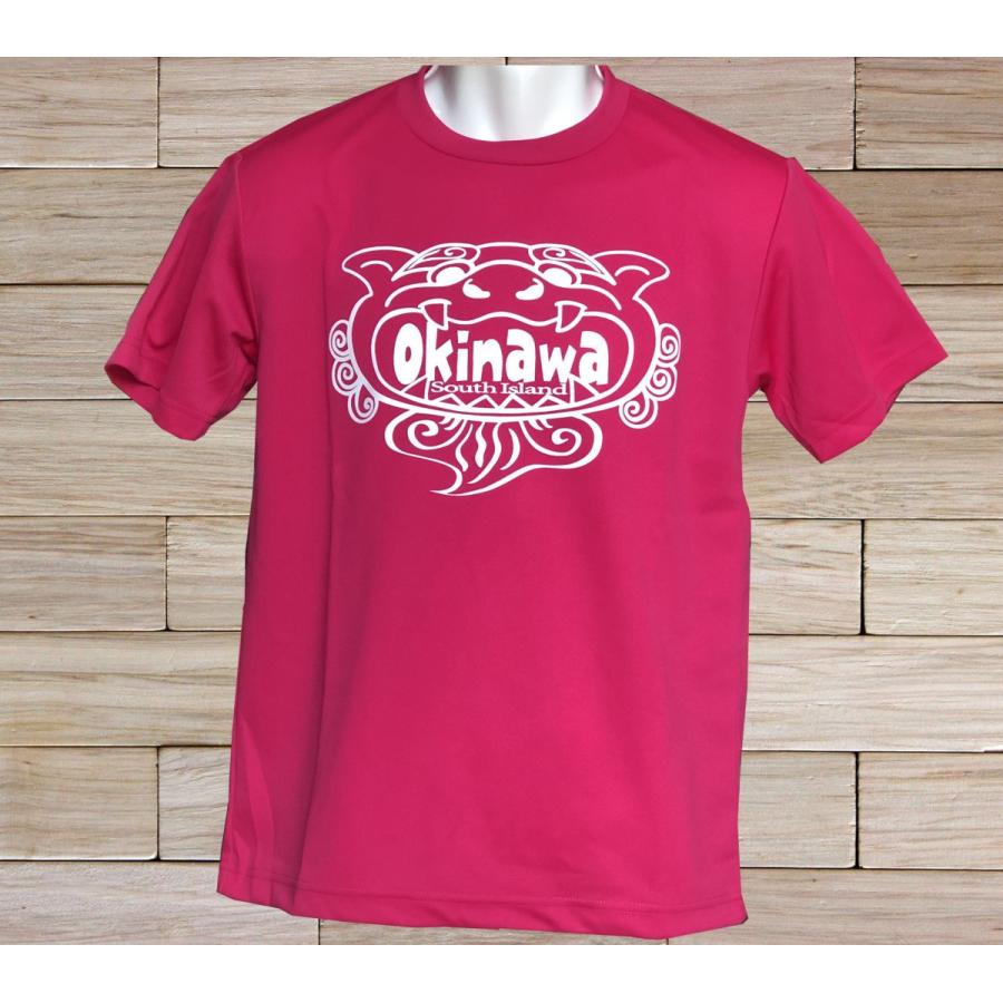 OKINAWA〜オリジナルドライTシャツ【オキシー】ホットピンク OKINAWA〜オリジナルドライTシャツ【オキシー】ホットピンク