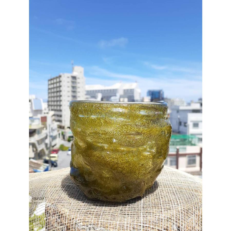 琉球グラス ロック形 琉球ガラス職人 東新川拓也【NO8】日本製 沖縄製