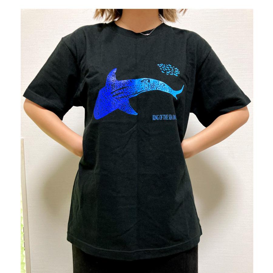 OKINAWA〜オリジナルTシャツ【JINBE】ジンベエザメ BLACK ブラック 黒T