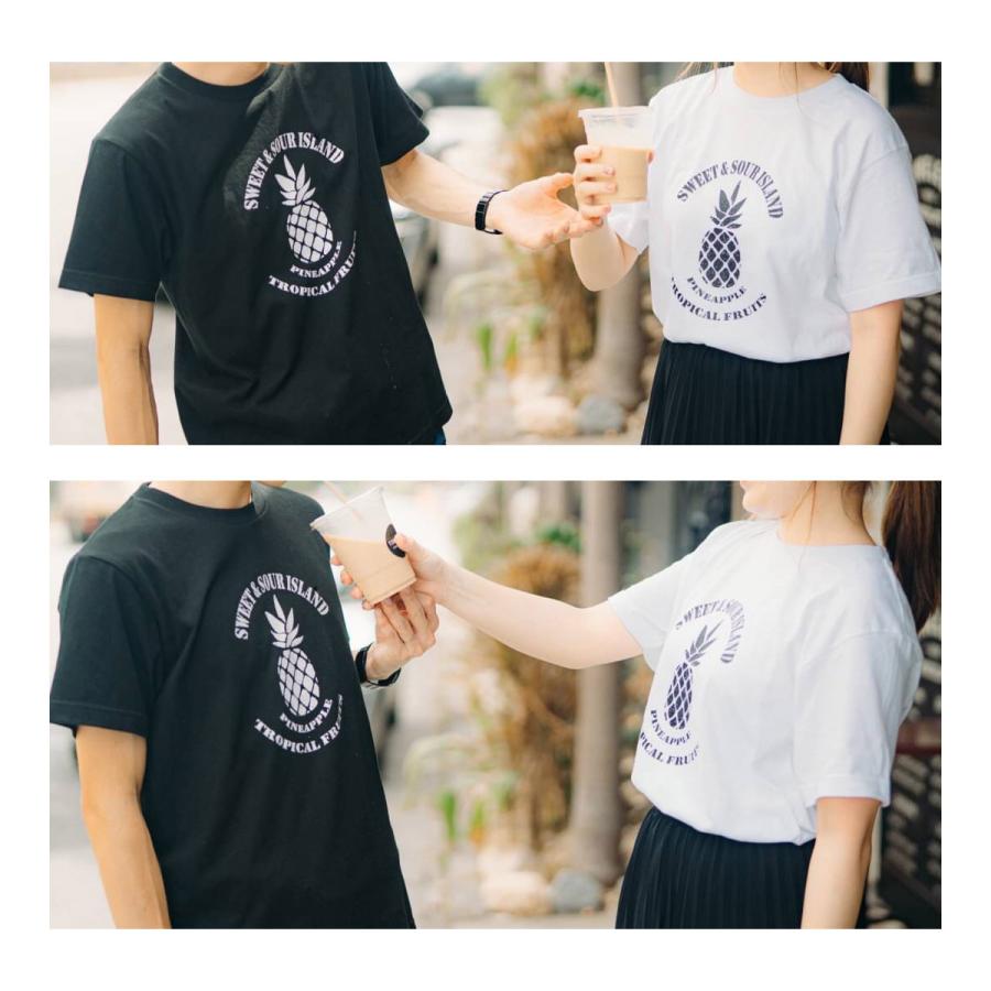 OKINAWA〜オリジナルTシャツ【PINEAPPLE】パイン パイナップル BLACK